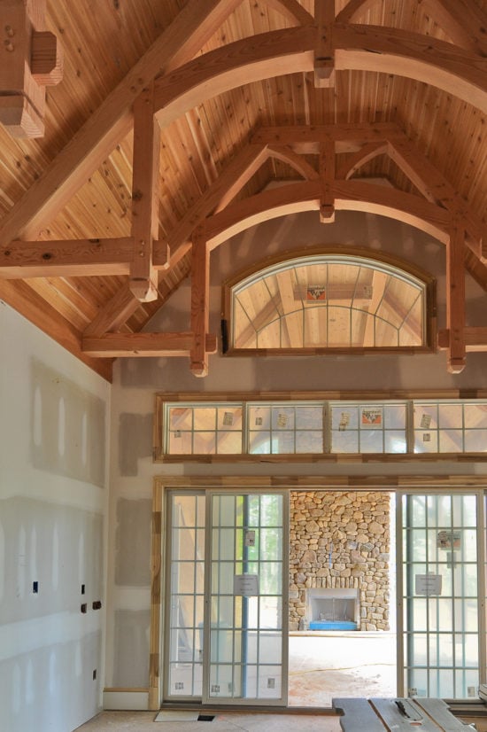 architectural highlight - timber beams