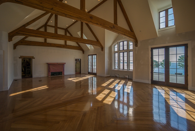 Reclaimed wood timber frame trusses