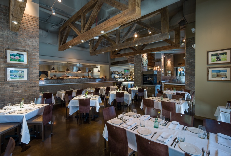 reclaimed wood trusses dogwood southern table and bar restaurant