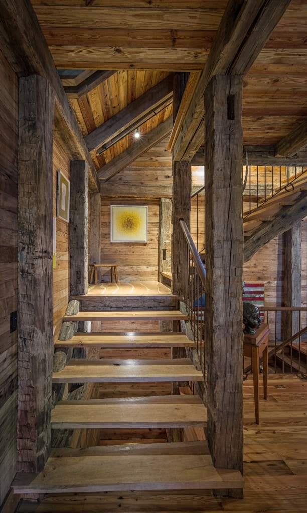 Reclaimed Wood Stairs