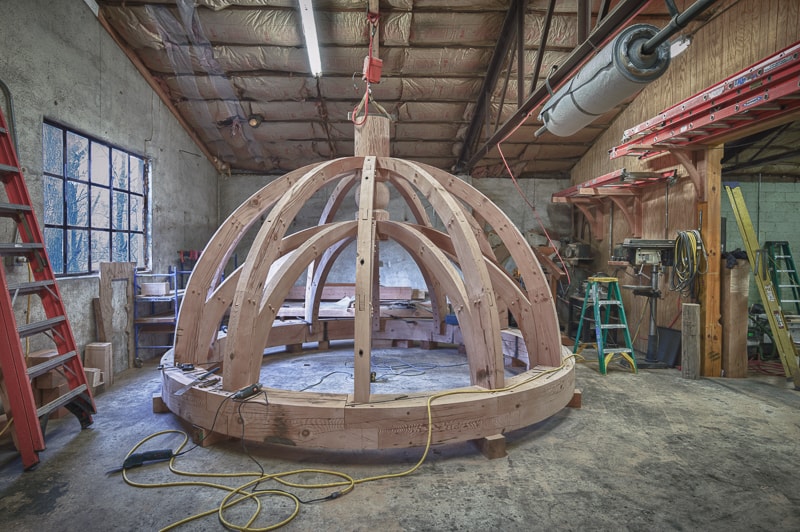 reclaimed wood barn silo roof