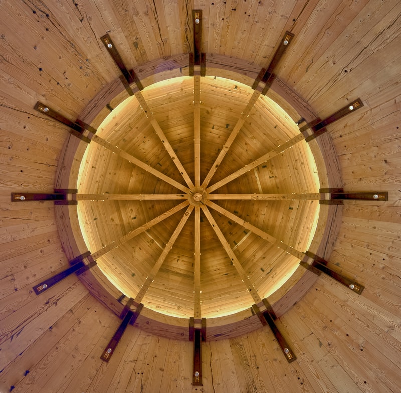 reclaimed wood timber frame barn silo