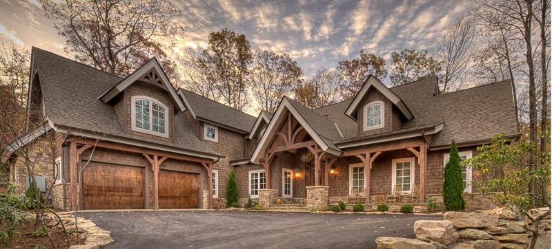 front timber clad houses