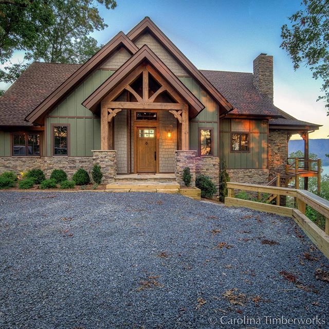 Ready for a day at the lake? We love the triple gable design featuring a Douglas Fir entry—and of course, the lake view.