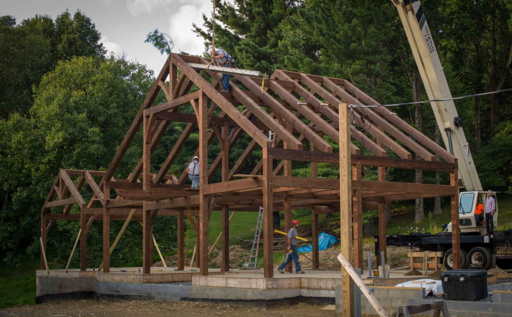 full timber frame house