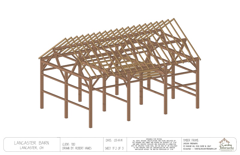 Lancaster barn rendering