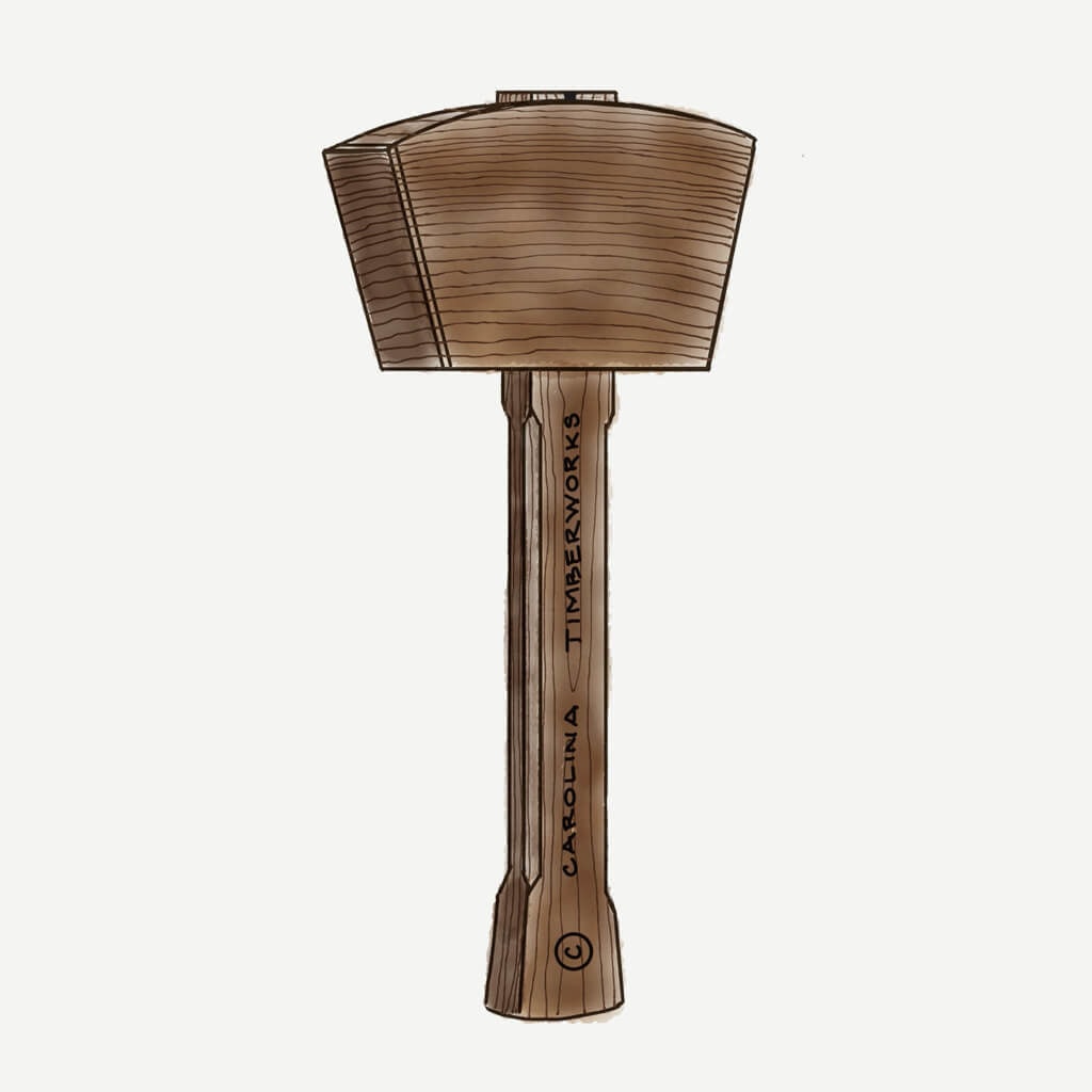 timber frame mallet