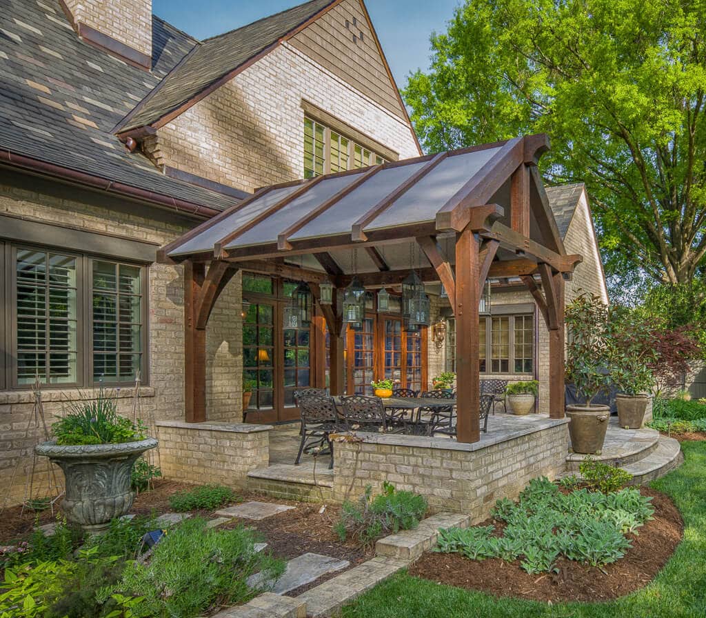Covered Timber Frame Patio Shade Structure