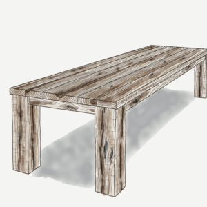 Reclaimed Wood Farmhouse Table