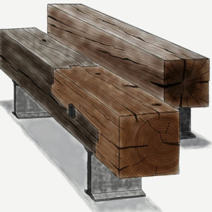 Reclaimed Wood Bench