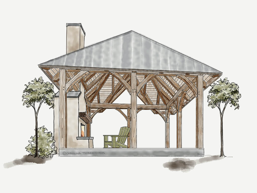 Timber Frame Gazebo Kit