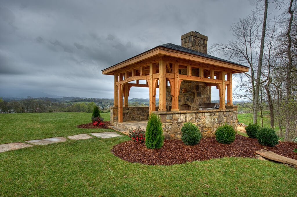 Timber Frame Outdoor Kitchen