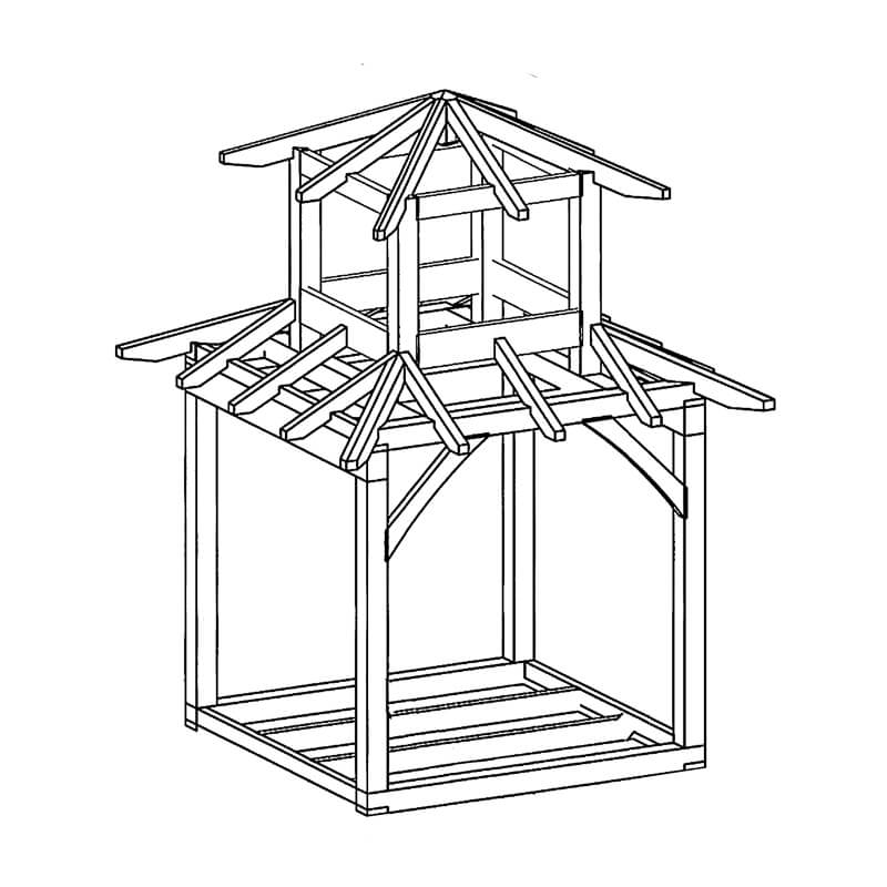 Teahouse Timber Frame Pavilion