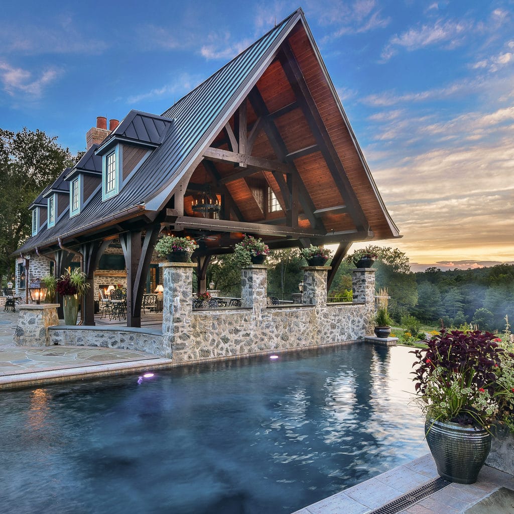 Pool Pavilion with kitchen