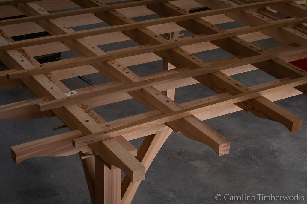 Cedar Pergola Roof Detail