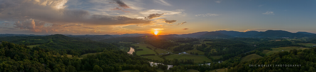 Sunset on the New River