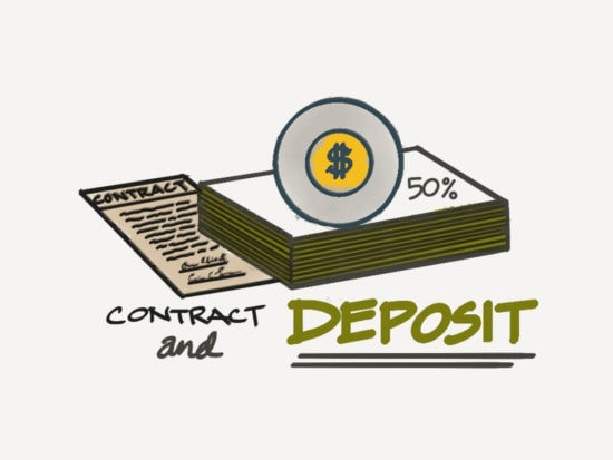 timber frame contract and deposit