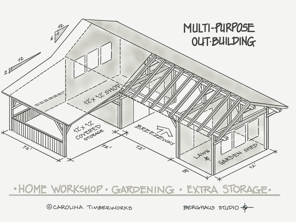 Timber Frame Multipurpose Outbuilding