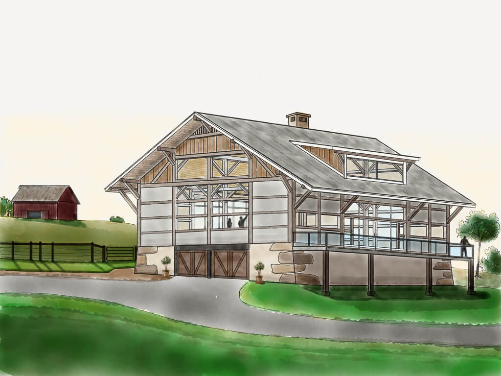 Timber Frame Barn Home