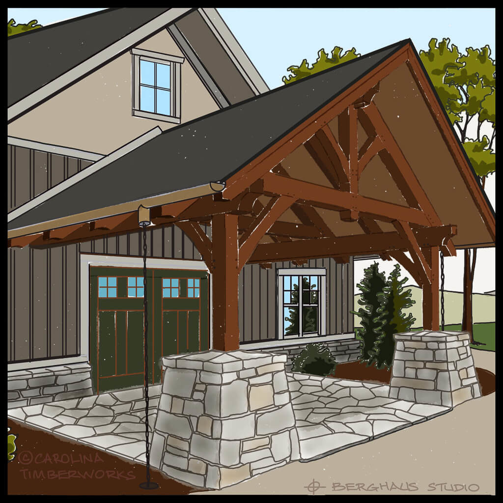 Timber Frame Entryways