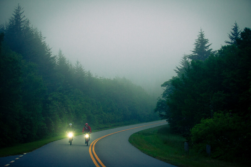 Cycling on Blue Ridge Parkway