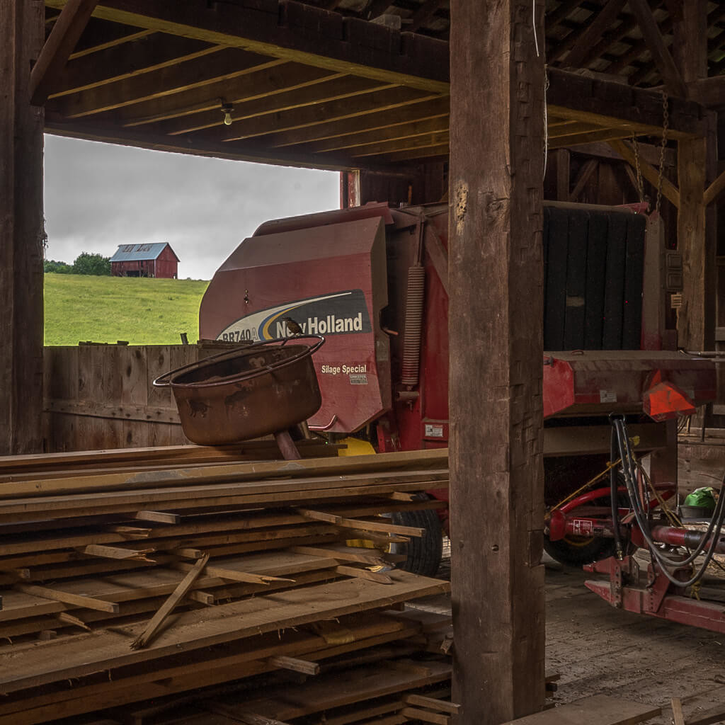 Old timber frame barn