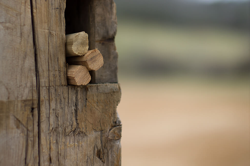 reclaimed hand hewn beams