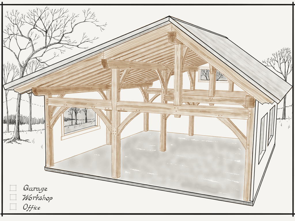 Small Timber Frame Barn