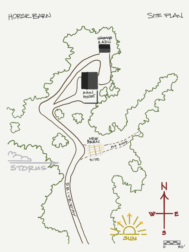 Timber Frame Barn Site Plan