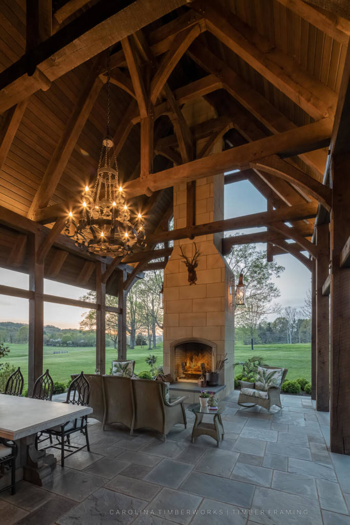 Tudor Oak Timber Frame Porch