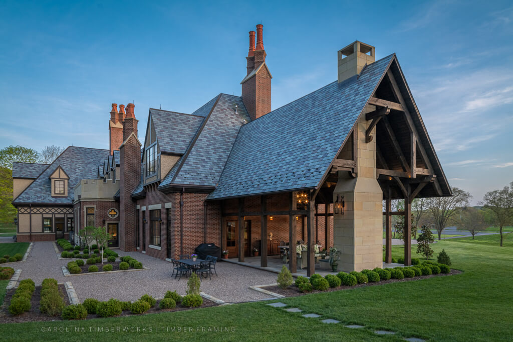 Tudor Style Oak Timber Frame Porch