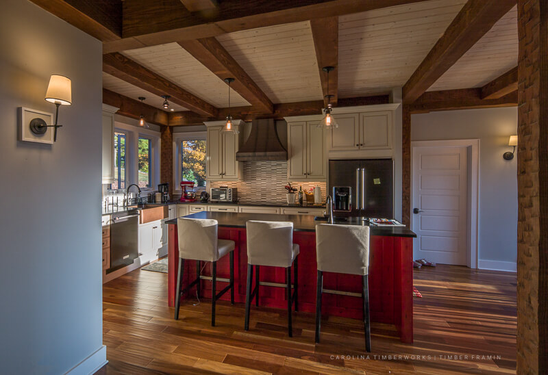 Beams in Kitchen